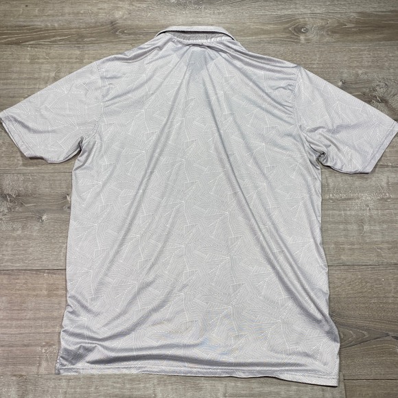 Southern Marsh Mens Polo Shirt Medium Geometric Print Blue Duck Logo Golf Casual - Picture 4 of 9